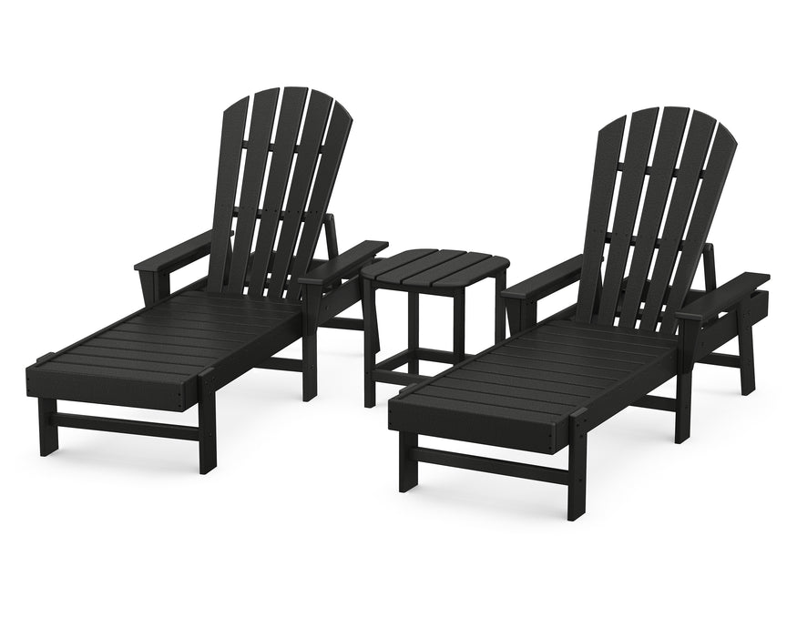 POLYWOOD South Beach Chaise 3-Piece Set in Black image