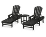 POLYWOOD South Beach Chaise 3-Piece Set in Black image