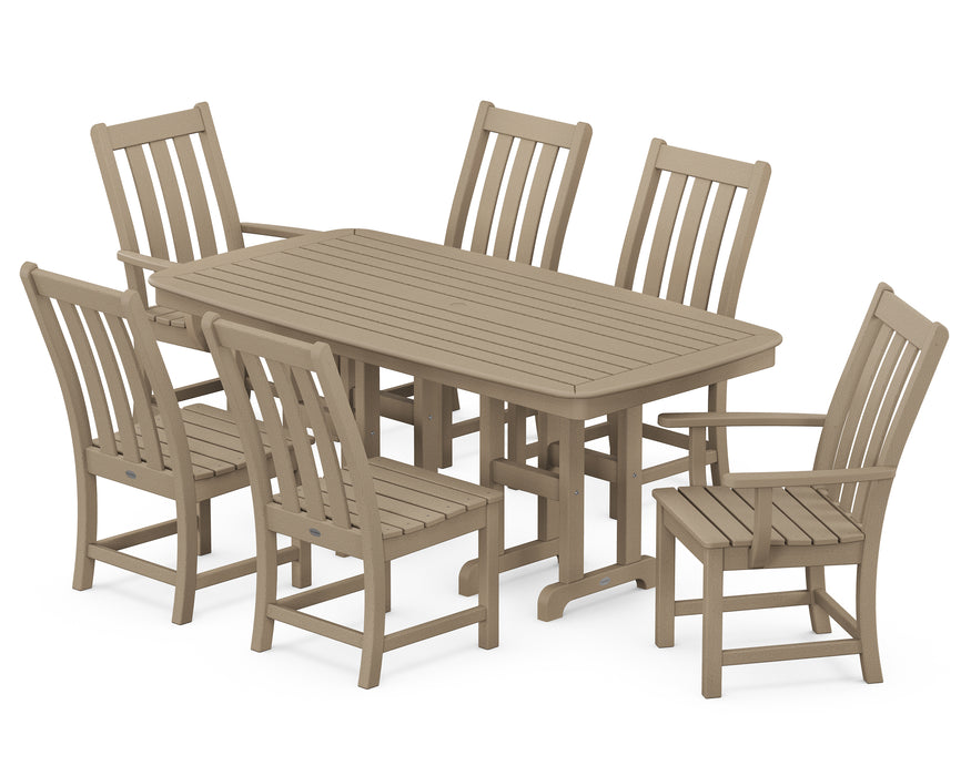 POLYWOOD Vineyard 7-Piece Dining Set in Vintage Sahara