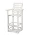 POLYWOOD Captain Bar Chair in White image