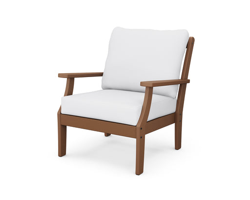 POLYWOOD Braxton Deep Seating Chair in Teak / Natural image