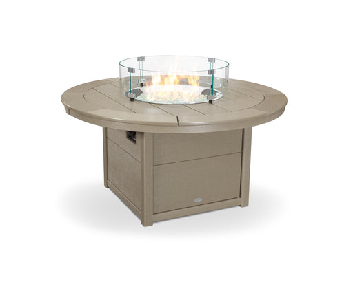 POLYWOOD Round 48" Fire Pit Table in Vintage Sahara image