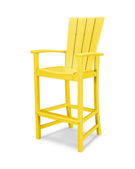 POLYWOOD Quattro Adirondack Bar Chair in Lemon image