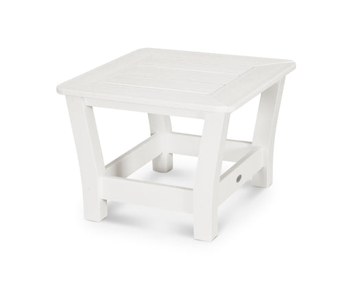 POLYWOOD Harbour Slat End Table in Vintage White image