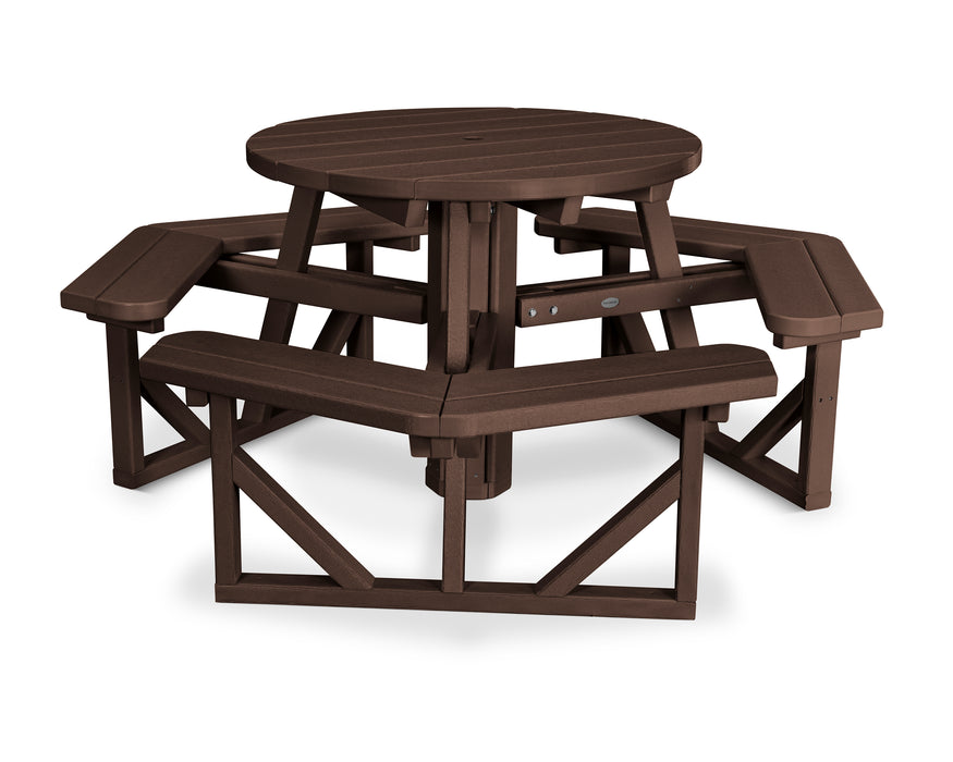 POLYWOOD Park 36" Round Picnic Table in Mahogany image