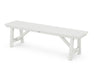 POLYWOOD Rustic Farmhouse 60" Backless Bench in Vintage White image