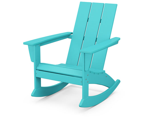 POLYWOOD Modern Adirondack Rocking Chair in Aruba image