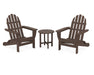 POLYWOOD Classic Folding Adirondack 3-Piece Set in Mahogany image