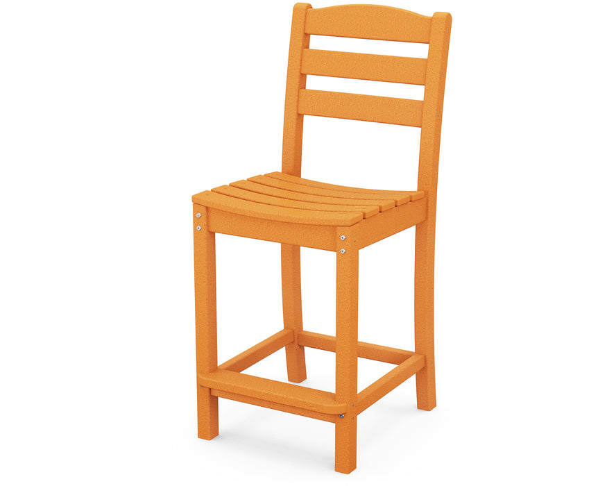 POLYWOOD La Casa Cafe Counter Side Chair in Tangerine image