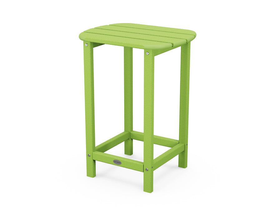 POLYWOOD South Beach 26" Counter Side Table in Lime image