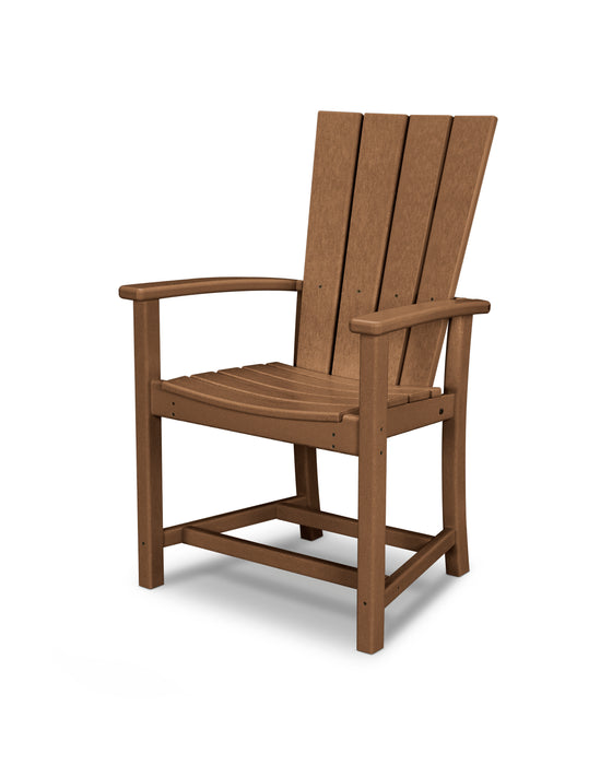 POLYWOOD Quattro Adirondack Dining Chair in Teak