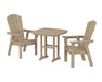 POLYWOOD Nautical Adirondack 3-Piece Dining Set in Vintage Sahara image