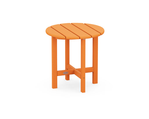 POLYWOOD Round 18" Side Table in Tangerine image