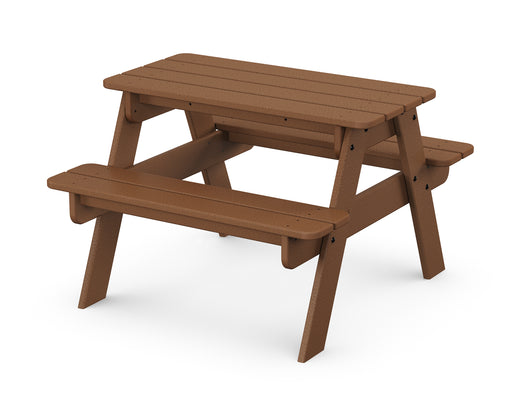 POLYWOOD Kids Outdoor Picnic Table in Teak image