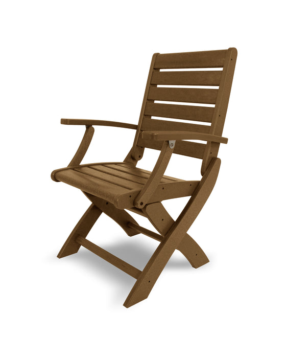 POLYWOOD Signature Folding Chair in Teak