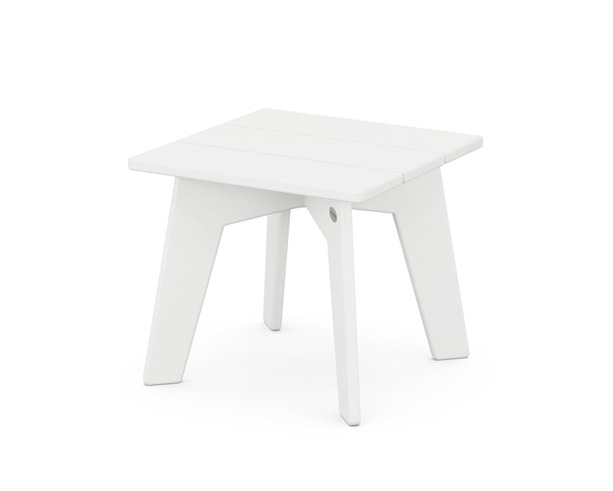 POLYWOOD Riviera Modern Side Table in White image