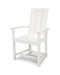 POLYWOOD Modern Upright Adirondack Chair in White image