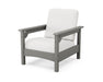 POLYWOOD Club Chair in Slate Grey / Natural Linen image