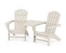POLYWOOD Nautical 3-Piece Adirondack Set with Angled Connecting Table in Sand image