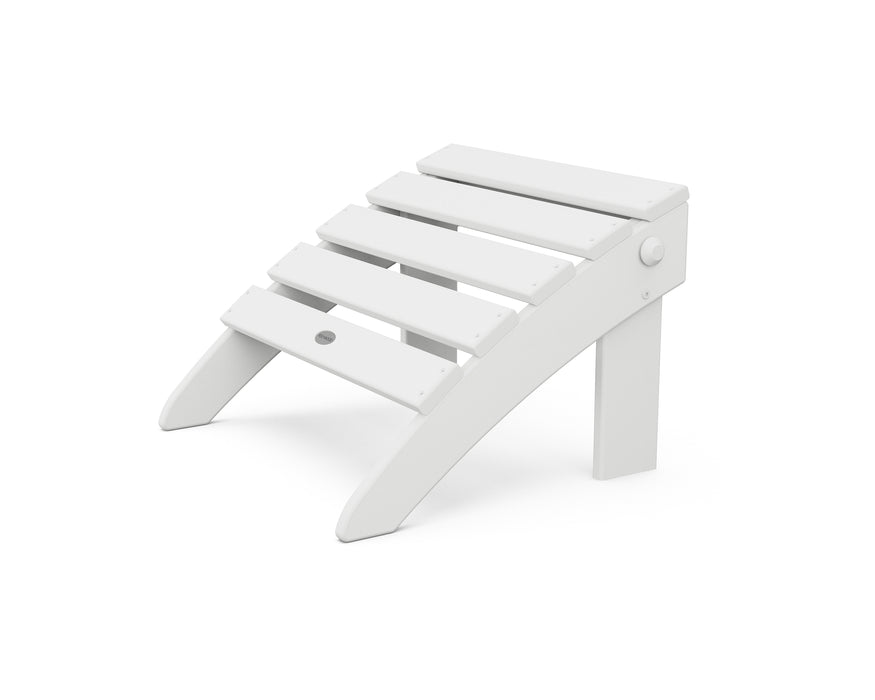 POLYWOOD Classic Adirondack Folding Ottoman in White image