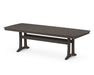 POLYWOOD Nautical Trestle 39" x 97" Dining Table in Vintage Coffee image
