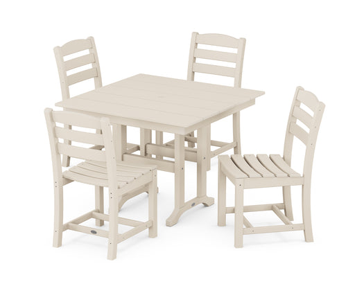 POLYWOOD La Casa Cafe Side Chair 5-Piece Farmhouse Dining Set in Sand image