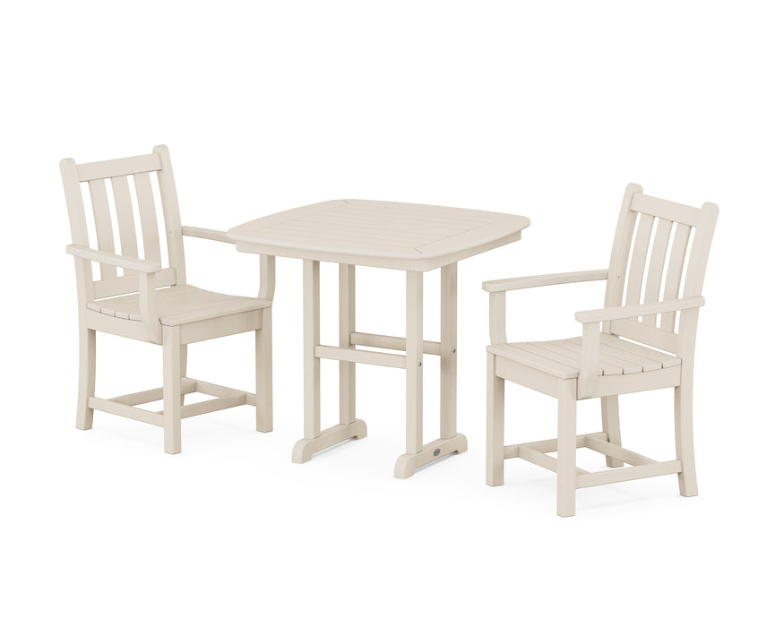 POLYWOOD Traditional Garden 3-Piece Dining Set in Sand image