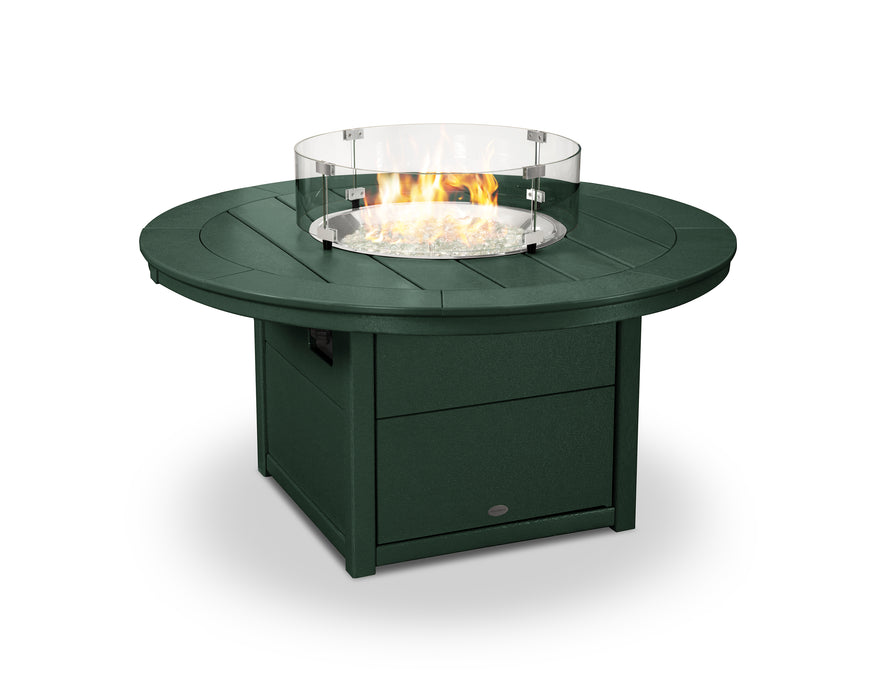 POLYWOOD Round 48" Fire Pit Table in Green