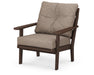 POLYWOOD Lakeside Deep Seating Chair in Mahogany / Spiced Burlap image