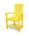 POLYWOOD Modern Upright Adirondack Chair in Lemon image