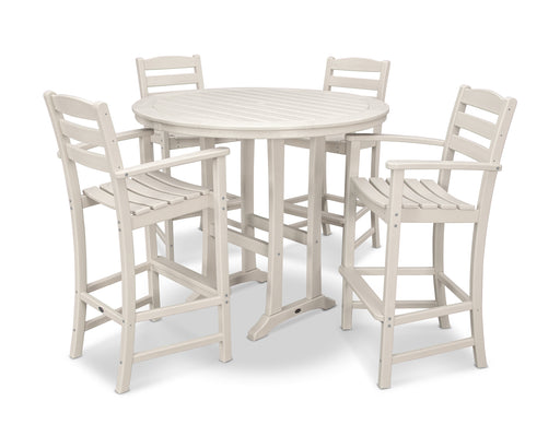 POLYWOOD La Casa Cafe 5-Piece Bar Dining Set in Sand image