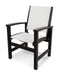 POLYWOOD Coastal Dining Chair in Black / White Sling image