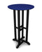 POLYWOOD Contempo 24" Round Bar Table in Black / Pacific Blue image