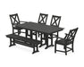 POLYWOOD Braxton 6-Piece Farmhouse Dining Set in Black image