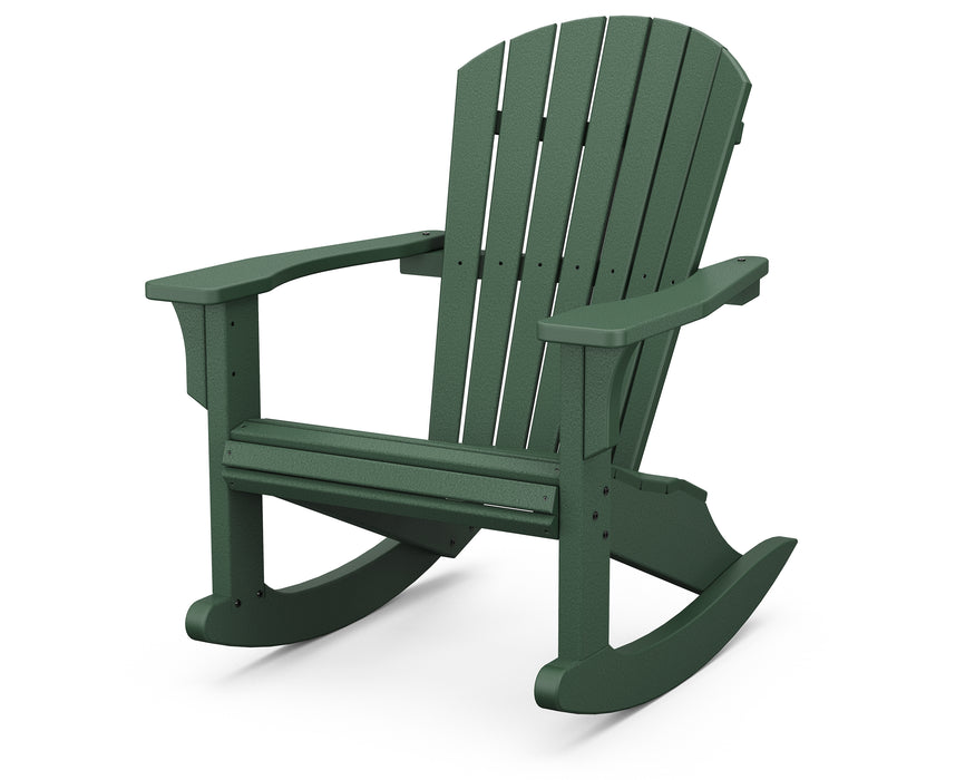 POLYWOOD Seashell Rocking Chair in Green image