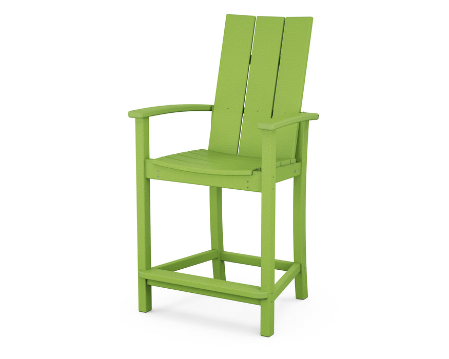 POLYWOOD Modern Adirondack Counter Chair in Lime image