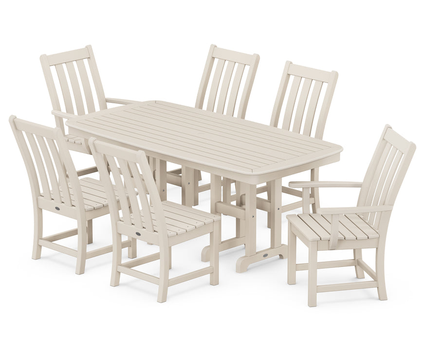 POLYWOOD Vineyard 7-Piece Dining Set in Sand