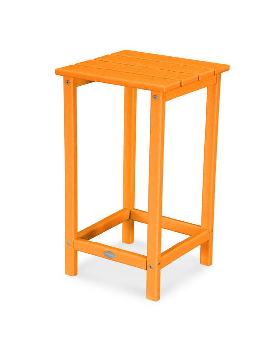 POLYWOOD Long Island 26" Counter Side Table in Tangerine