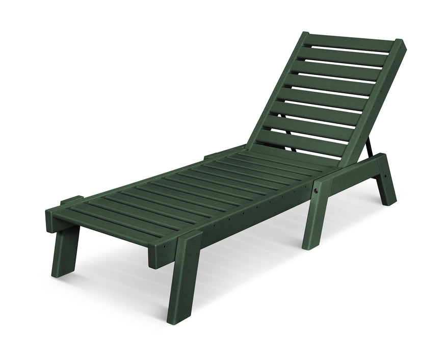 POLYWOOD Captain Chaise in Green image