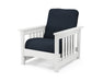 POLYWOOD Mission Chair in White / Marine Indigo image