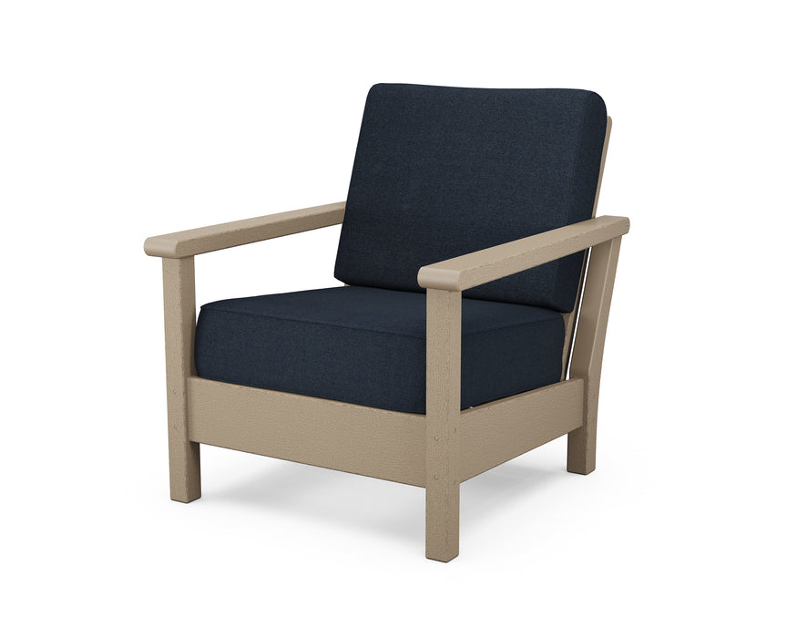 POLYWOOD Harbour Deep Seating Chair in Vintage Sahara / Marine Indigo image