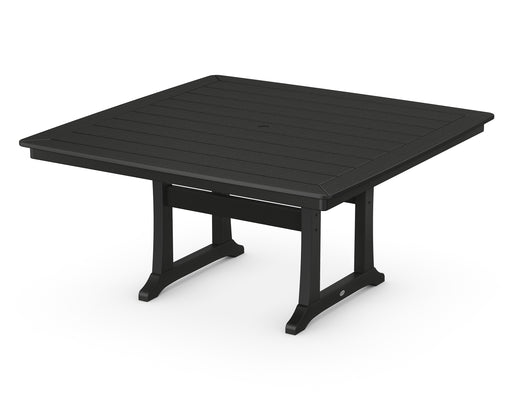 POLYWOOD Nautical Trestle 59" Dining Table in Black image