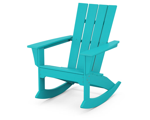 POLYWOOD Quattro Adirondack Rocking Chair in Aruba image