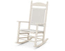 POLYWOOD Jefferson Woven Rocking Chair in Sand / White Loom image