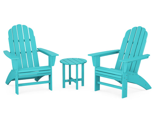 POLYWOOD Vineyard 3-Piece Curveback Adirondack Set in Aruba image