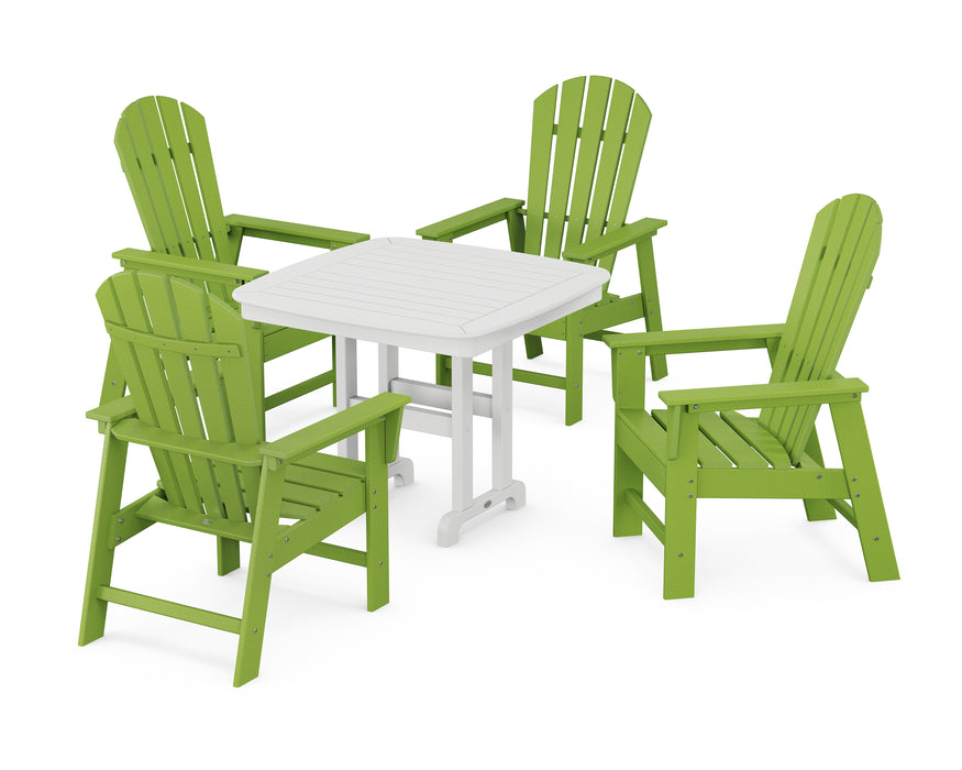 POLYWOOD South Beach 5-Piece Dining Set in Lime