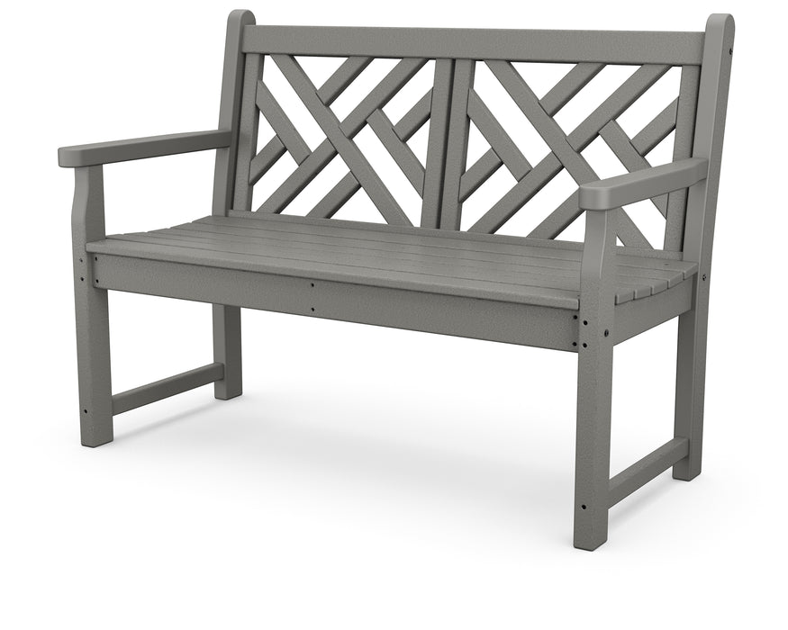 POLYWOOD Chippendale 48" Bench in Slate Grey