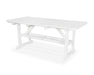 POLYWOOD Park 33" x 70" Harvester Picnic Table in White image