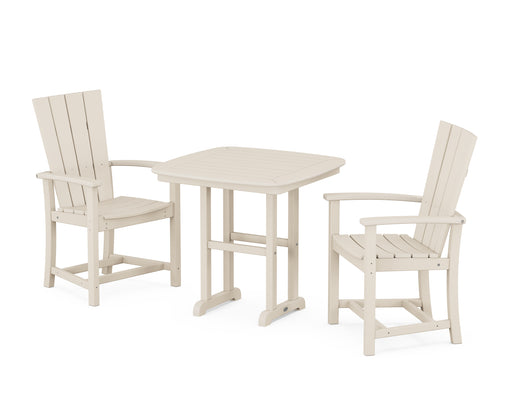 POLYWOOD Quattro 3-Piece Dining Set in Sand image