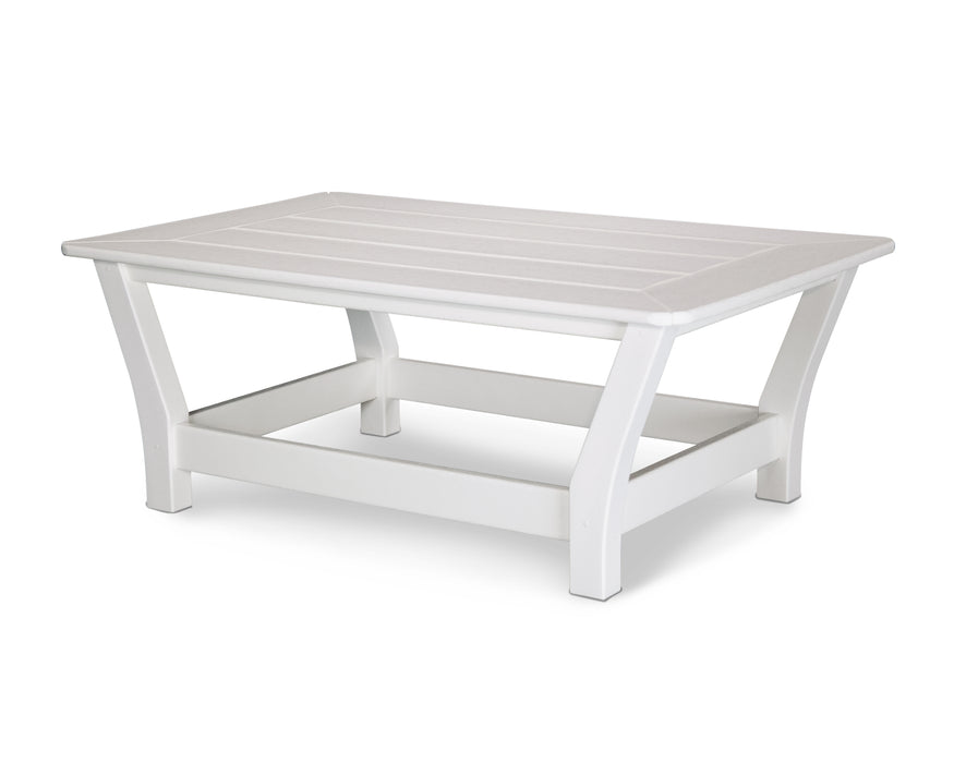 POLYWOOD Harbour Slat Coffee Table in White image